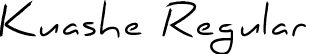 Kuashe Regular font | Kuashe-Regular.ttf