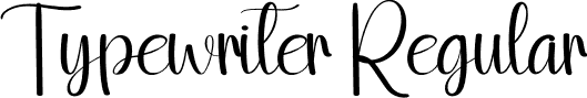 Typewriter Regular font | Typewriter.otf