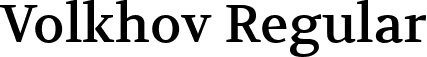 Volkhov Regular font | Volkhov-Regular.ttf