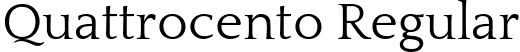 Quattrocento Regular font | Quattrocento-Regular.ttf