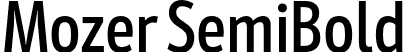 Mozer SemiBold font | Mozer-SemiBold.otf