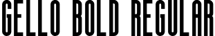 gello bold Regular font | gello bold.otf