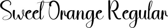 Sweet Orange Regular font | Sweet-Orange.otf