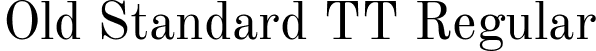 Old Standard TT Regular font | OldStandard-Regular.ttf