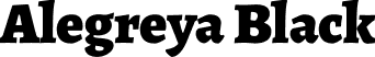 Alegreya Black font | Alegreya-Black.ttf