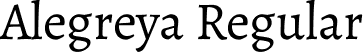 Alegreya Regular font | Alegreya-Regular.ttf