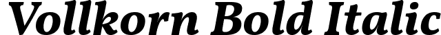 Vollkorn Bold Italic font | Vollkorn-BoldItalic.ttf