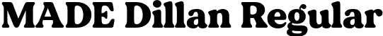 MADE Dillan Regular font | MADE Dillan PERSONAL USE.otf