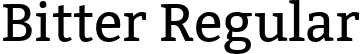 Bitter Regular font | Bitter-Regular.ttf