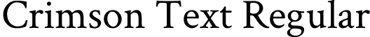 Crimson Text Regular font | CrimsonText-Regular.ttf