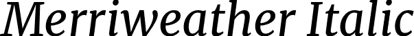 Merriweather Italic font | Merriweather-Italic.ttf