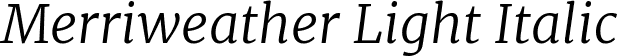 Merriweather Light Italic font | Merriweather-LightItalic.ttf