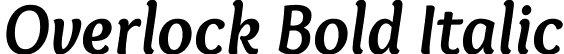 Overlock Bold Italic font | Overlock-BoldItalic.ttf