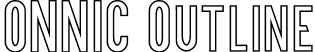 ONNIC Outline font | Onnic Outline.otf