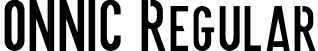 ONNIC Regular font | Onnic.otf