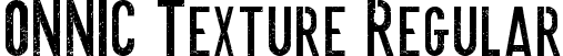 ONNIC Texture Regular font | Onnic Texture.ttf