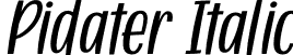 Pidater Italic font | Pidater Italic.otf