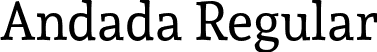 Andada Regular font | Andada-Regular.otf