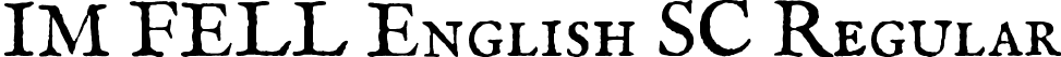 IM FELL English SC Regular font | IMFeENsc28P.ttf