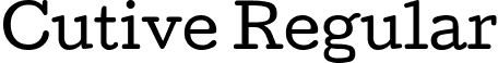 Cutive Regular font | Cutive-Regular.ttf