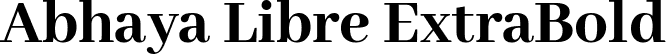 Abhaya Libre ExtraBold font | AbhayaLibre-ExtraBold.ttf