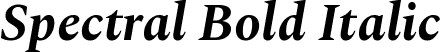 Spectral Bold Italic font | Spectral-BoldItalic.ttf