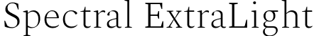 Spectral ExtraLight font | Spectral-ExtraLight.ttf