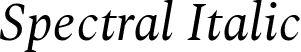 Spectral Italic font | Spectral-Italic.ttf