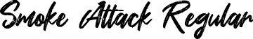 Smoke Attack Regular font | Smoke Attack.ttf