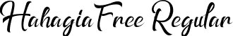 HahagiaFree Regular font | HahagiaFree.ttf