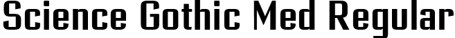 Science Gothic Med Regular font | ScienceGothic-XCndSmCntr.ttf