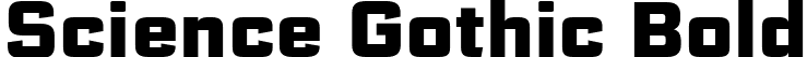 Science Gothic Bold font | ScienceGothic-BoldCnd.ttf