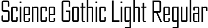 Science Gothic Light Regular font | ScienceGothic-LightUltCnd.ttf