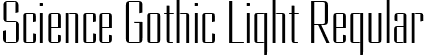 Science Gothic Light Regular font | ScienceGothic-LtUltCndHiCntr.ttf