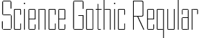 Science Gothic Regular font | ScienceGothic-HairlineUltCnd.ttf