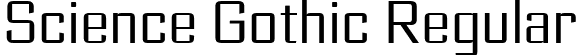 Science Gothic Regular font | ScienceGothic-RegCndSmCntr.ttf