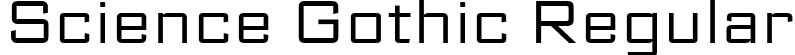 Science Gothic Regular font | ScienceGothic-Regular.ttf