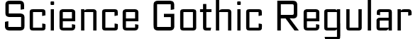 Science Gothic Regular font | ScienceGothic-RegularCnd.ttf