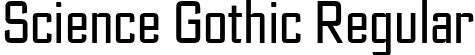 Science Gothic Regular font | ScienceGothic-RegularXCnd.ttf