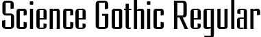 Science Gothic Regular font | ScienceGothic-RegUltCndSmCntr.ttf