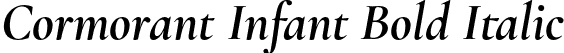 Cormorant Infant Bold Italic font | CormorantInfant-BoldItalic.otf