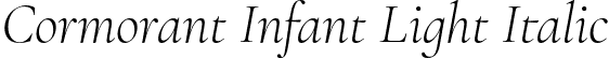 Cormorant Infant Light Italic font | CormorantInfant-LightItalic.otf