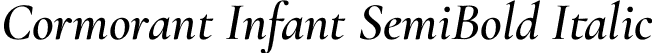 Cormorant Infant SemiBold Italic font | CormorantInfant-SemiBoldItalic.otf