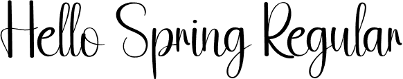 Hello Spring Regular font | Hello-Spring.otf