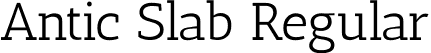 Antic Slab Regular font | AnticSlab-Regular.ttf