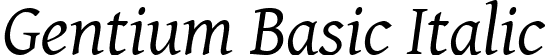 Gentium Basic Italic font | GenBasI.ttf