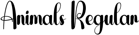 Animals Regular font | Animals.otf