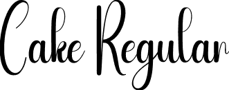 Cake Regular font | Cake.otf