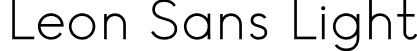 Leon Sans Light font | LeonSans-Light.otf