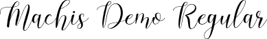 Machis Demo Regular font | MachisDemo-jEZey.otf